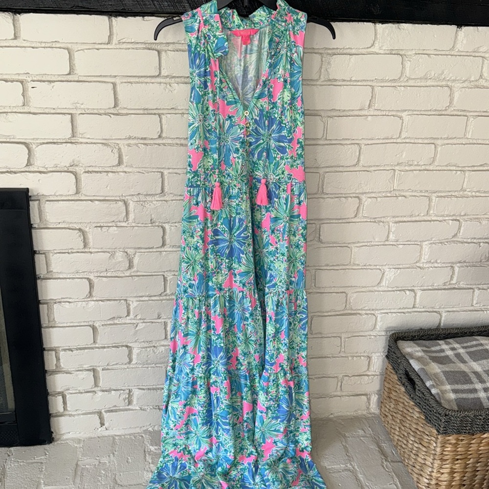Lilly Pulitzer women’s Malone Maxi dress size S excellent used condition